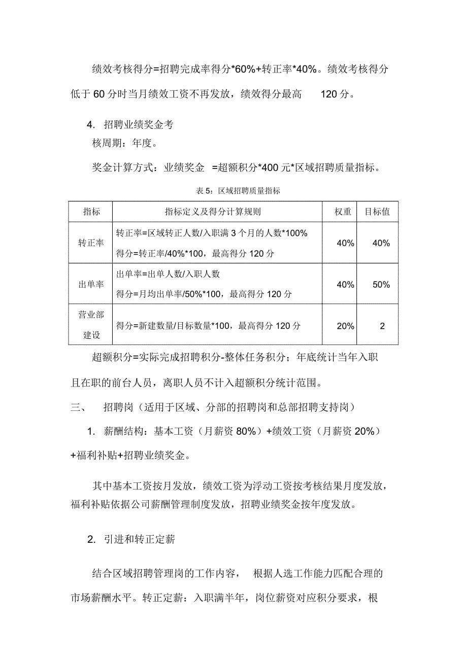 招聘篇招聘人员考核实用制度.docx_第5页