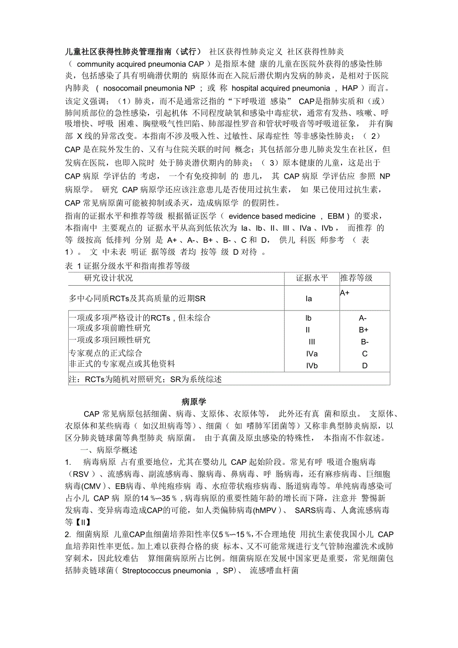 儿童社区获得性肺炎管理指南_第1页