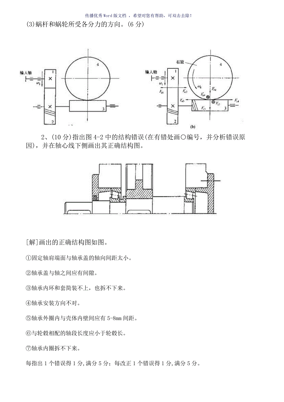 吉林大学机械设计试卷及答案3套精简版Word版_第4页