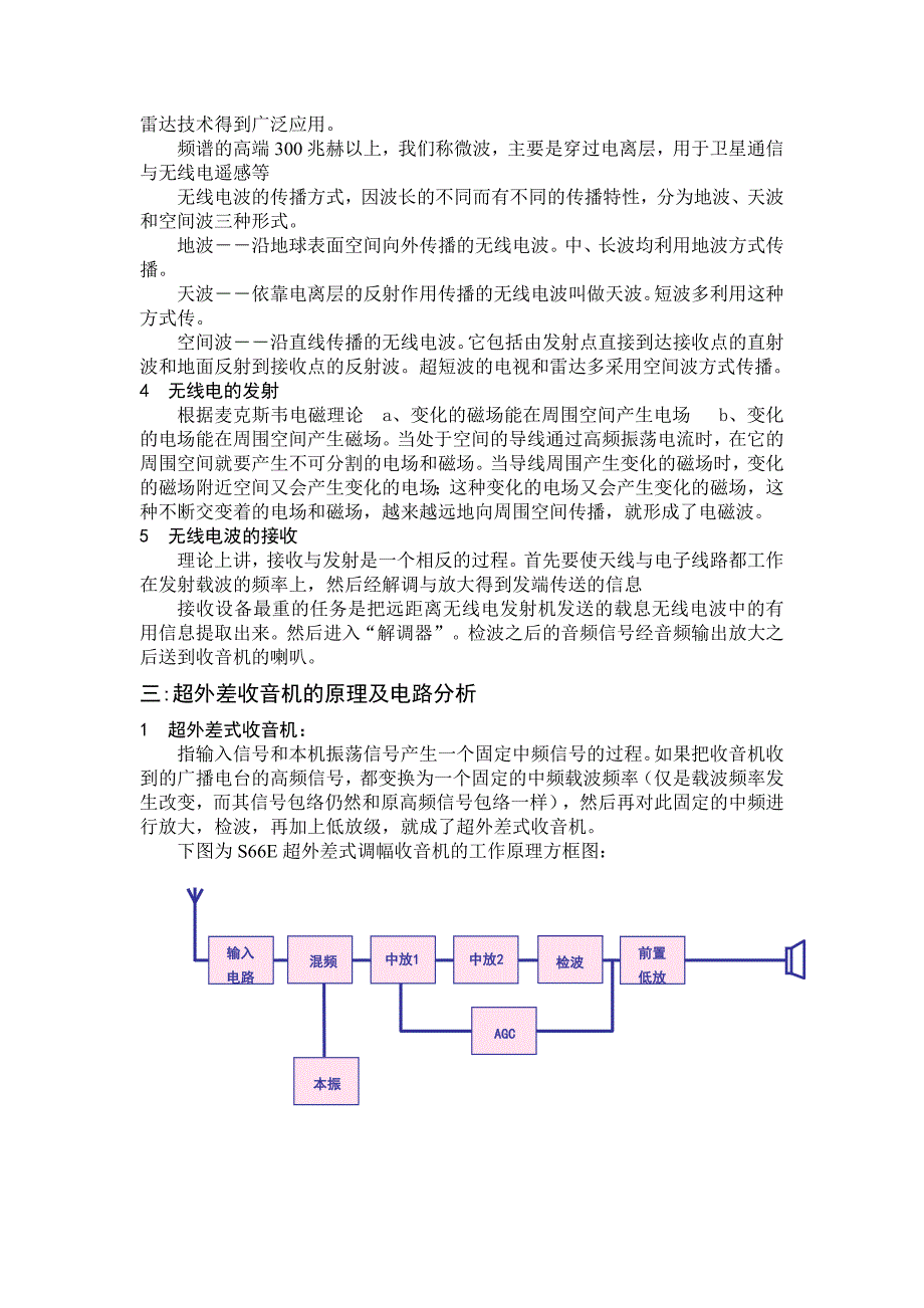 中夏S66E六管超外差式收音机说明书_第3页