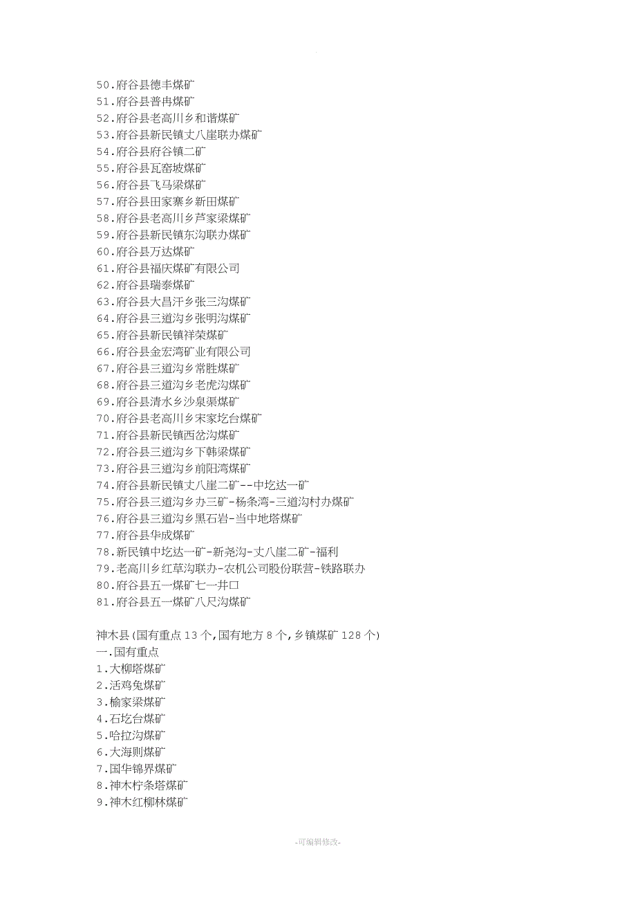 榆林地区煤矿分布.doc_第4页