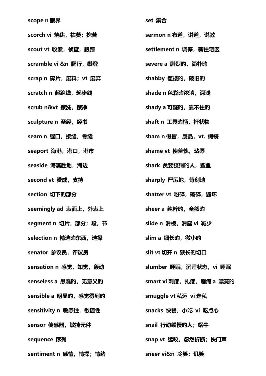 2023年全国大学生英语竞赛必背词汇_第5页