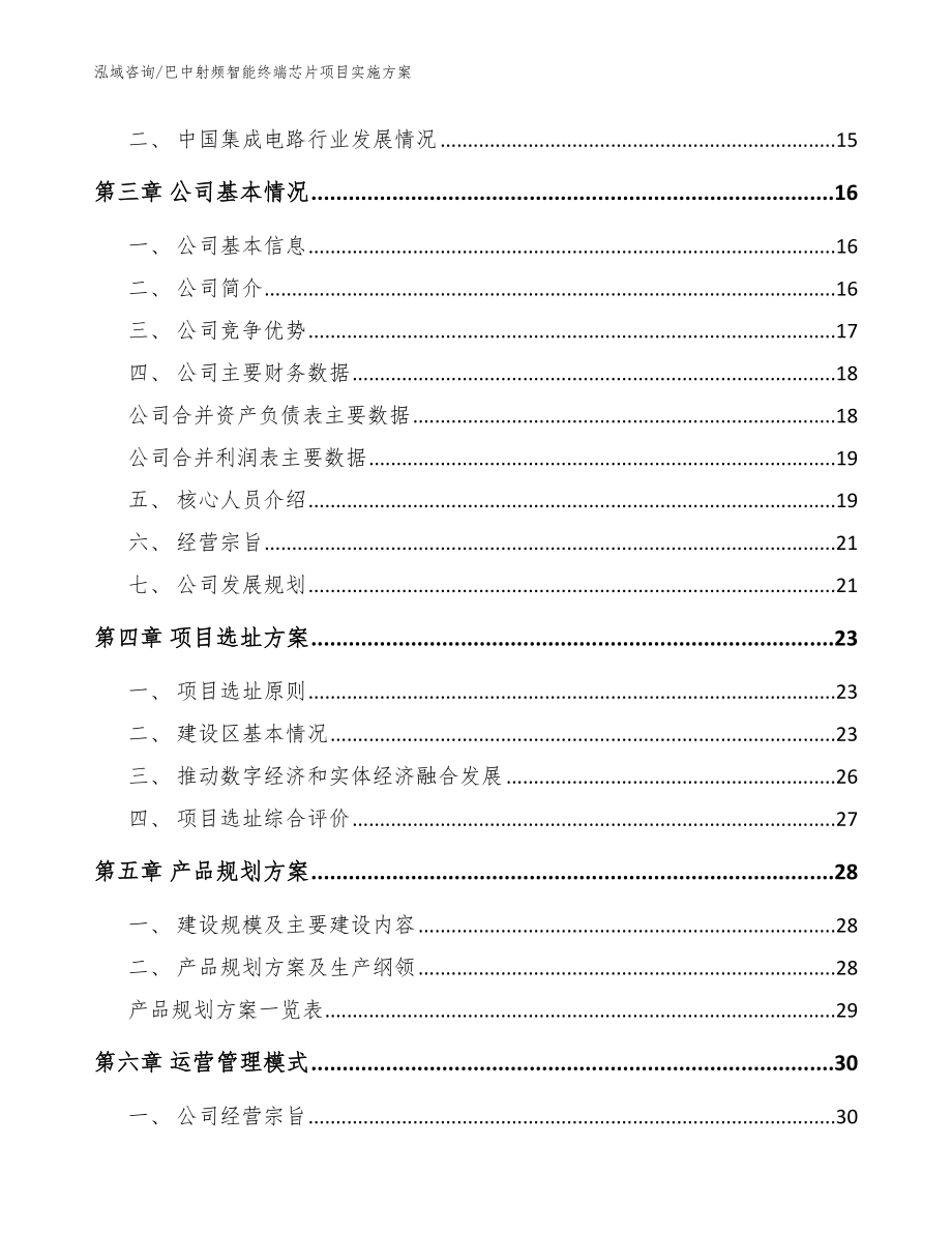 巴中射频智能终端芯片项目实施方案（模板参考）_第3页