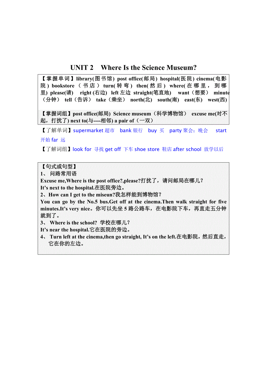 六年级英语上册知识点归纳_第2页