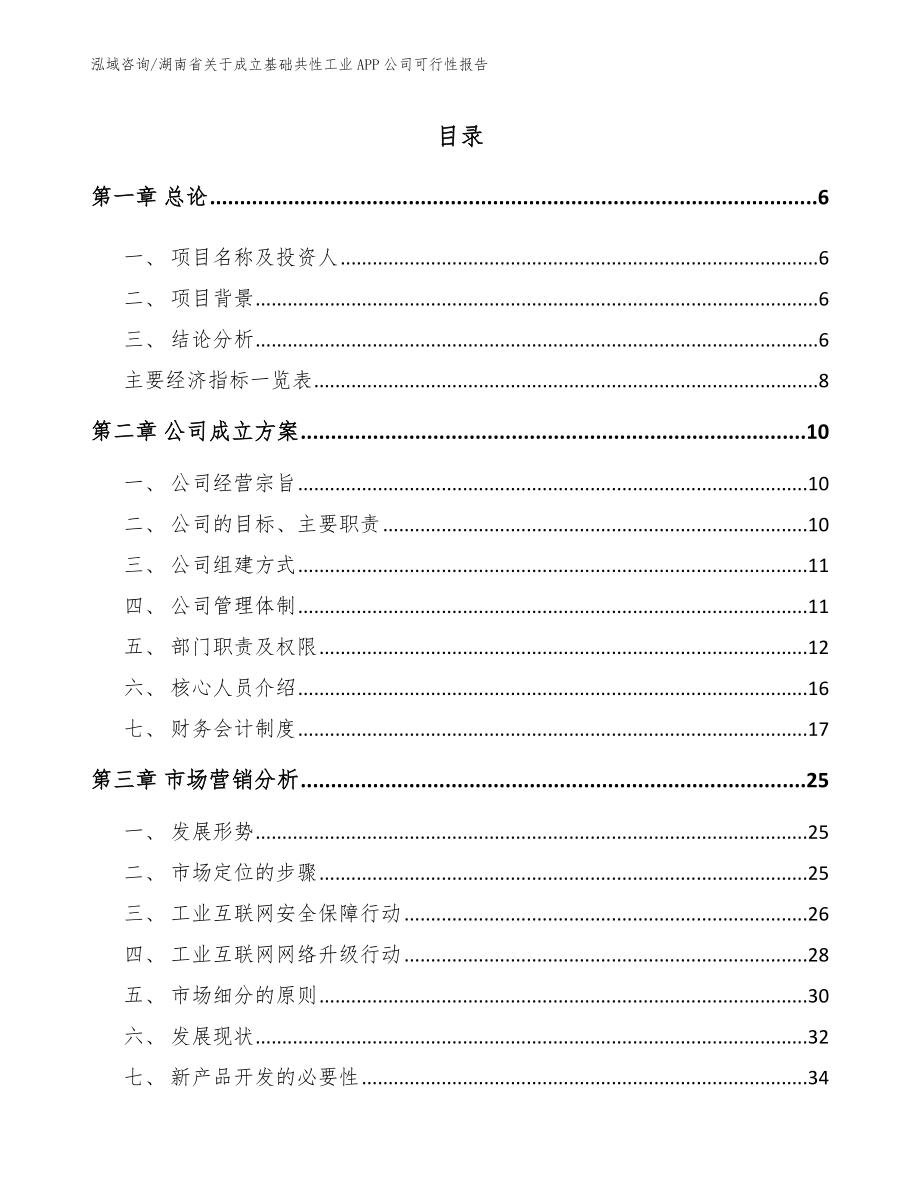湖南省关于成立基础共性工业APP公司可行性报告_第2页
