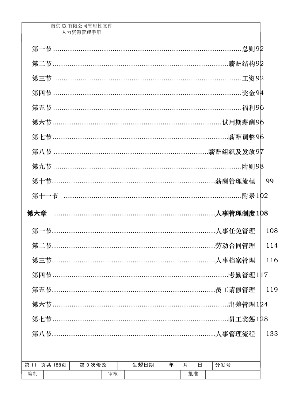 南京XX公司人力资源管理手册_第4页