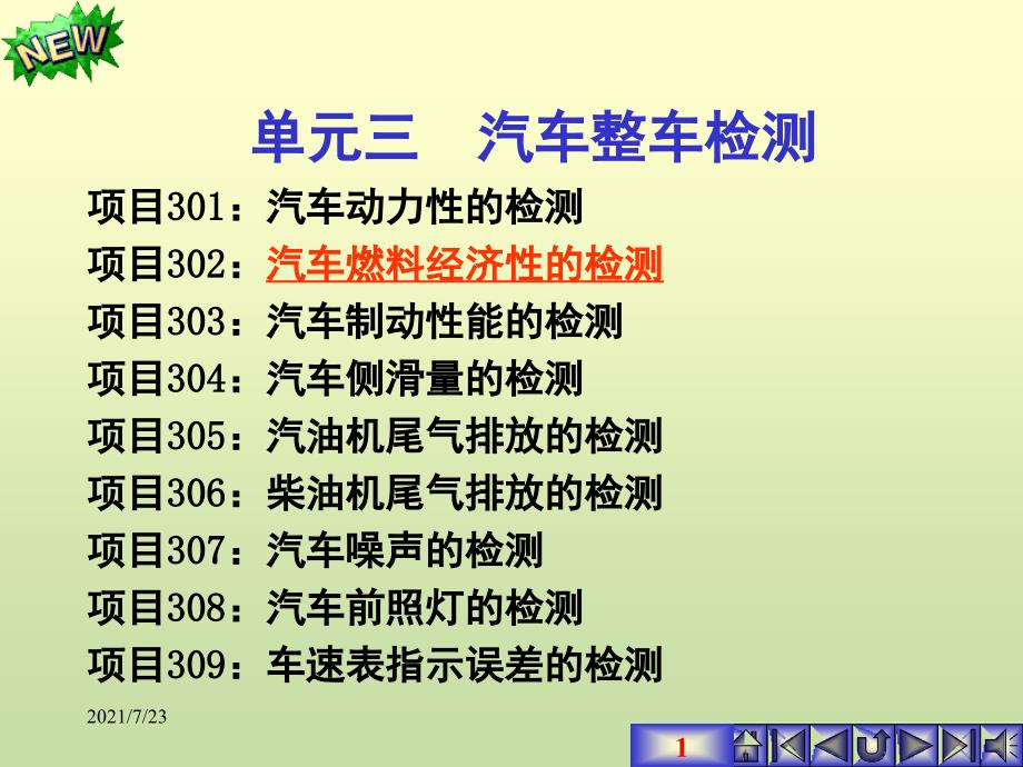 项目302-燃料经济性检测PPT课件_第1页