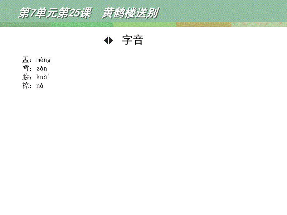 《黄鹤楼送别》教学课件1_第3页