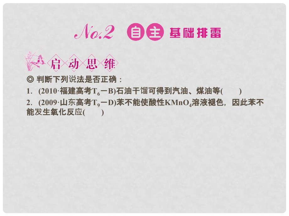 安徽省高三化学一轮 第九章 第1讲 甲烷及来自石油和煤的两种基本化工原料课件_第4页