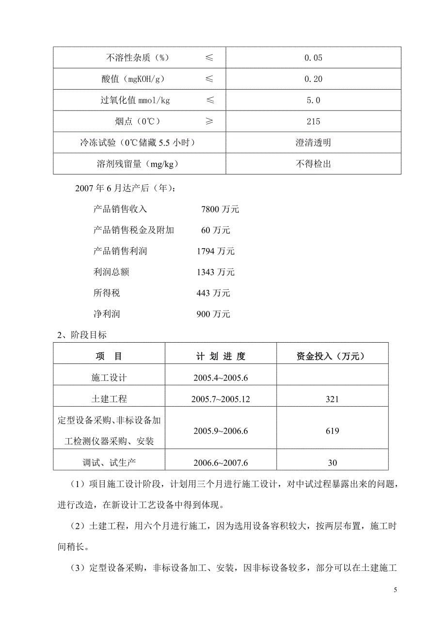 年产6500吨米糠一级油产业化开发可行性研究报告01447_第5页