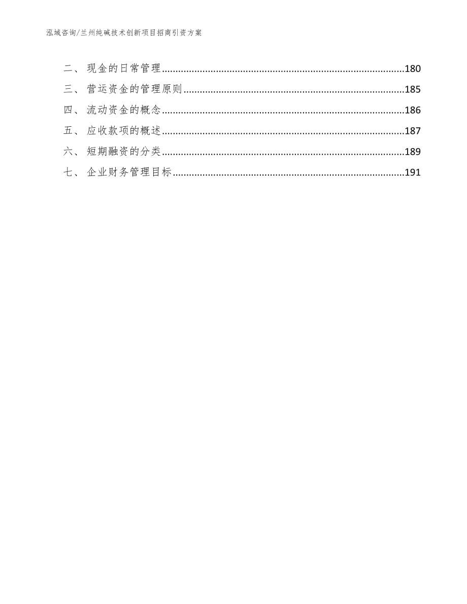 兰州纯碱技术创新项目招商引资方案_第5页