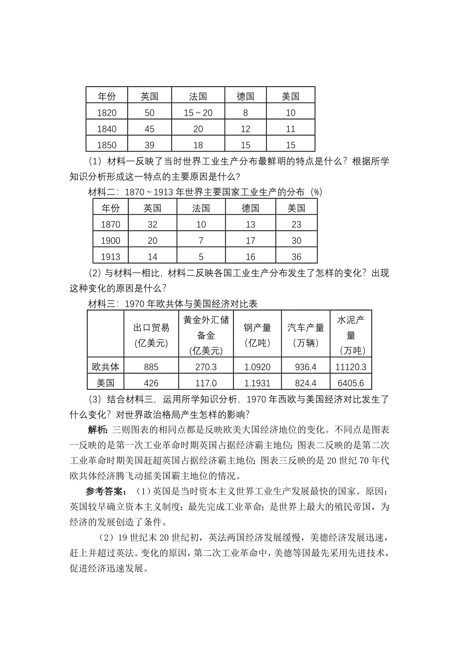 中考历史教学研讨会发言材料：浅析历史材料分析题的解答技巧_第4页