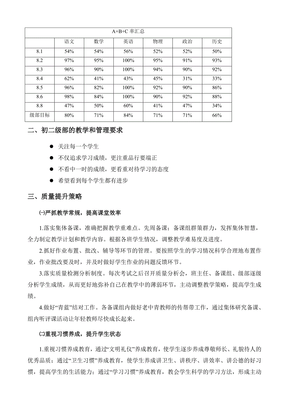 初二年级质量提升目标与策略_第3页