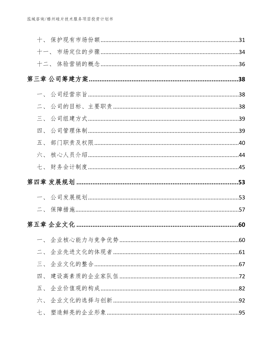 梧州硅片技术服务项目投资计划书【模板范文】_第3页