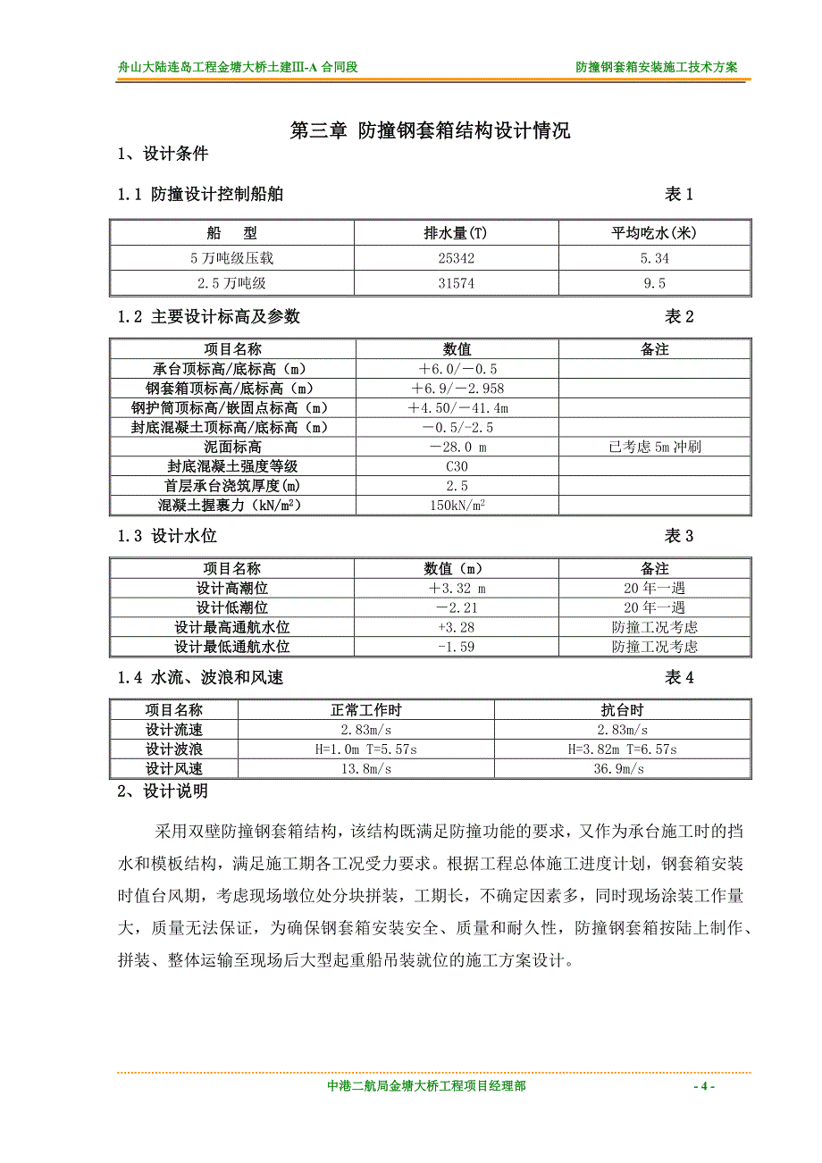 钢套箱安装施工技术方案培训资料_第4页