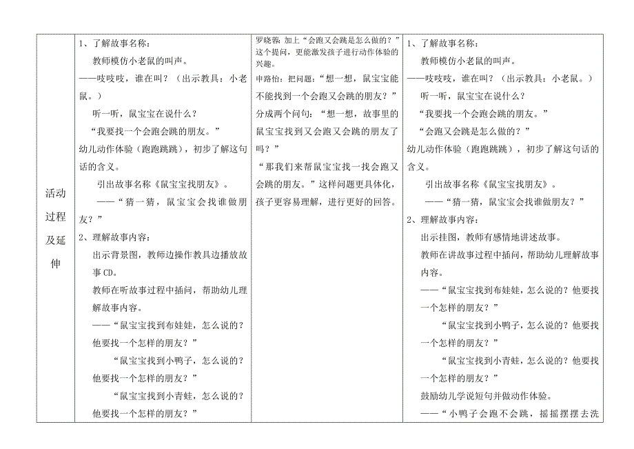 第十周语言活动：鼠宝宝找朋友_第2页