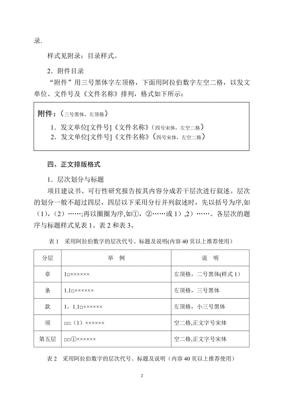 可行性研究报告写作排版格式规范_第2页