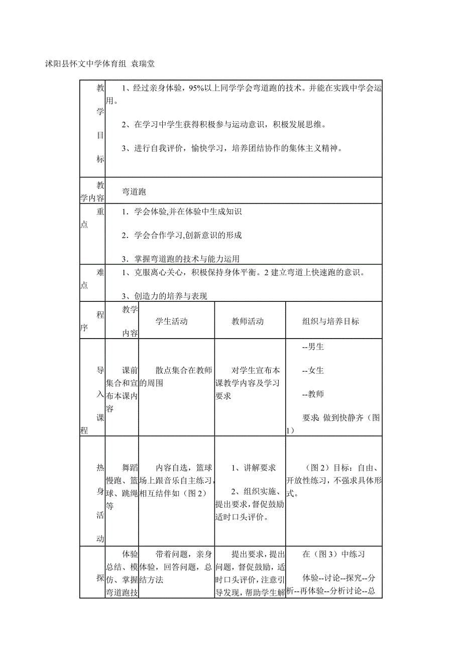 体育与健康耐久跑单元教学计划.doc_第5页