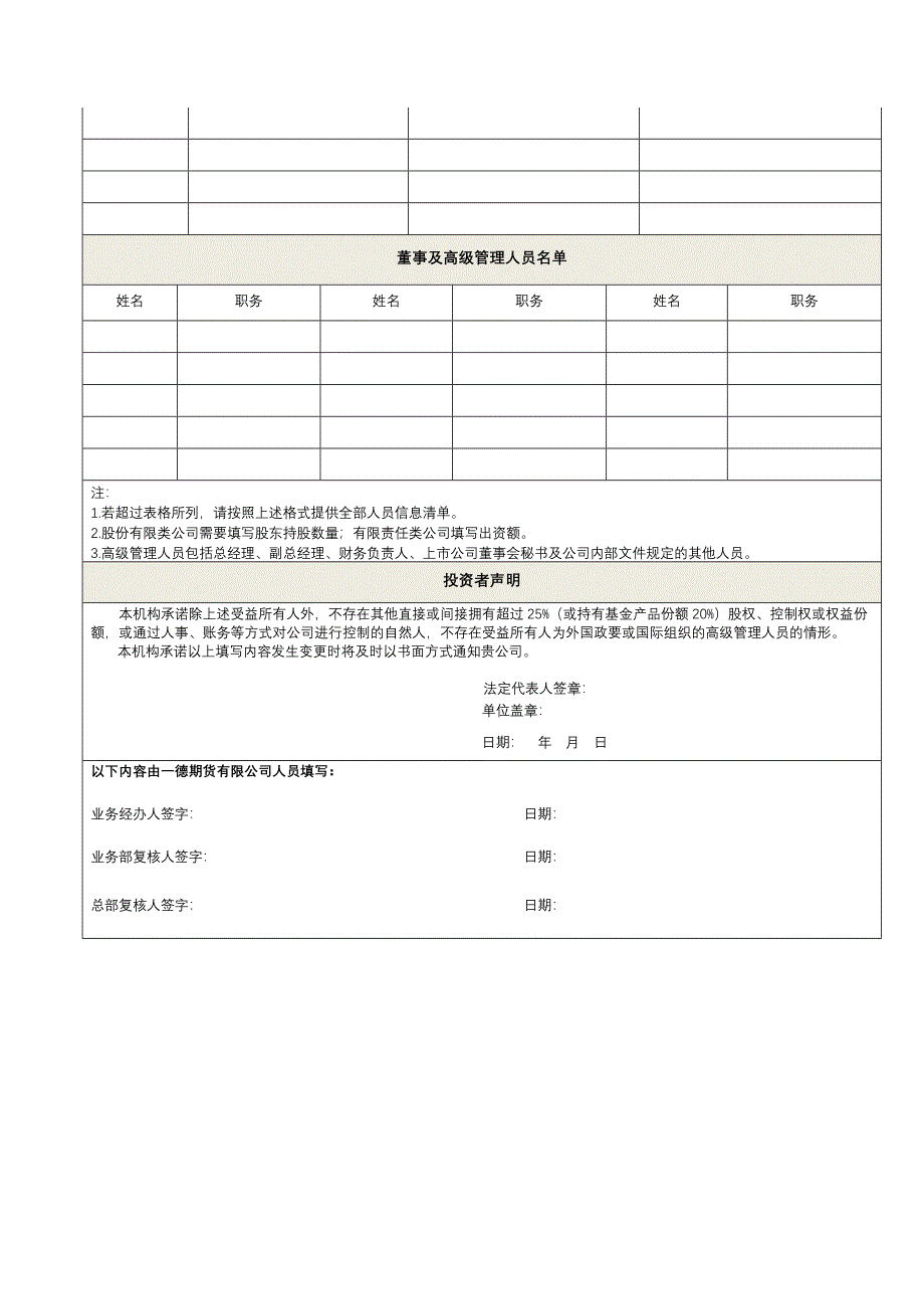 非自然人客户受益所有人信息调查表_第2页