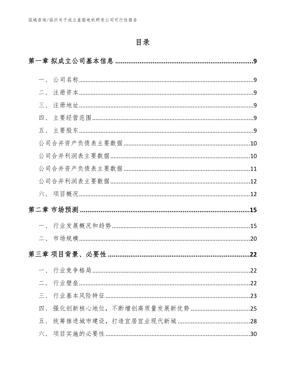 临沂关于成立直驱电机研发公司可行性报告_第2页