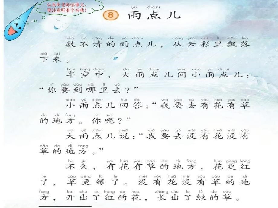 部编语文一年级8《雨点儿》课件ppt.ppt_第5页