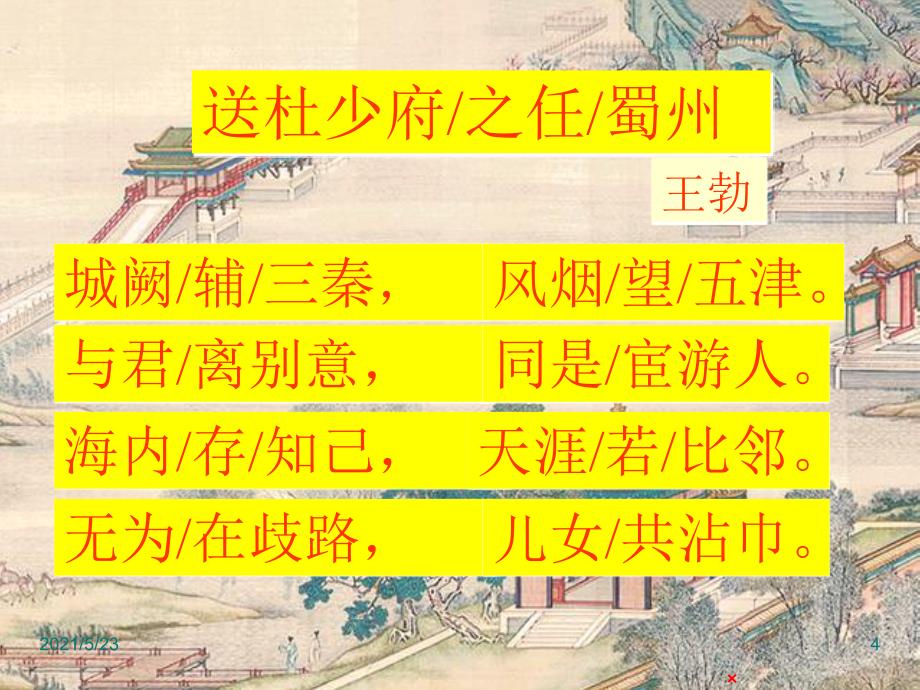 送杜少府之任蜀州教学课件_第4页