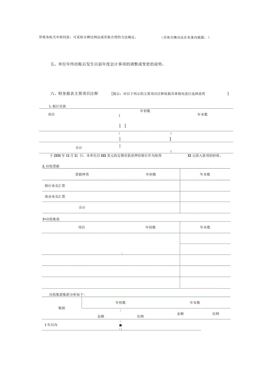 事业单位会计报表附注参考格式_第4页