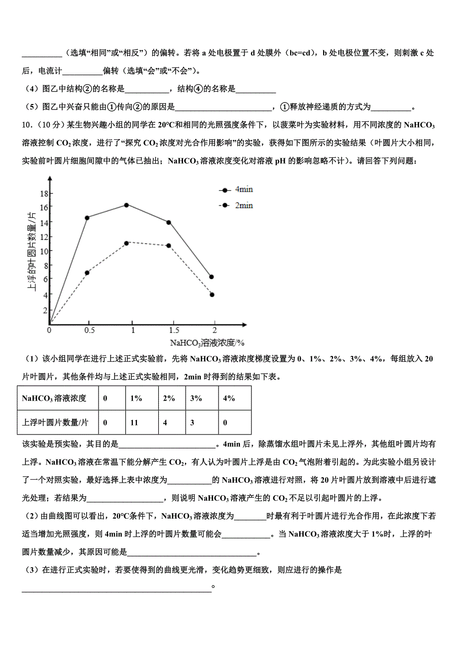 海南省临高县波莲中学2022学年高三下学期联考生物试题(含解析).doc_第4页