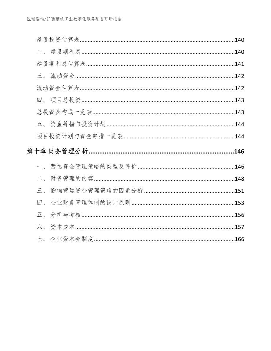 江西钢铁工业数字化服务项目可研报告_范文_第5页