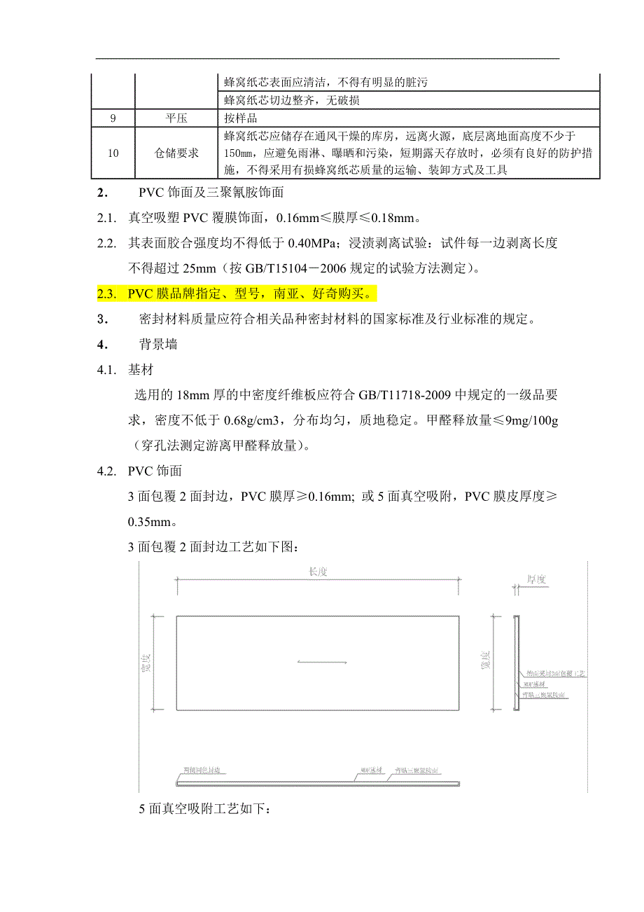 万科PVC覆膜户内门技术标准_第3页