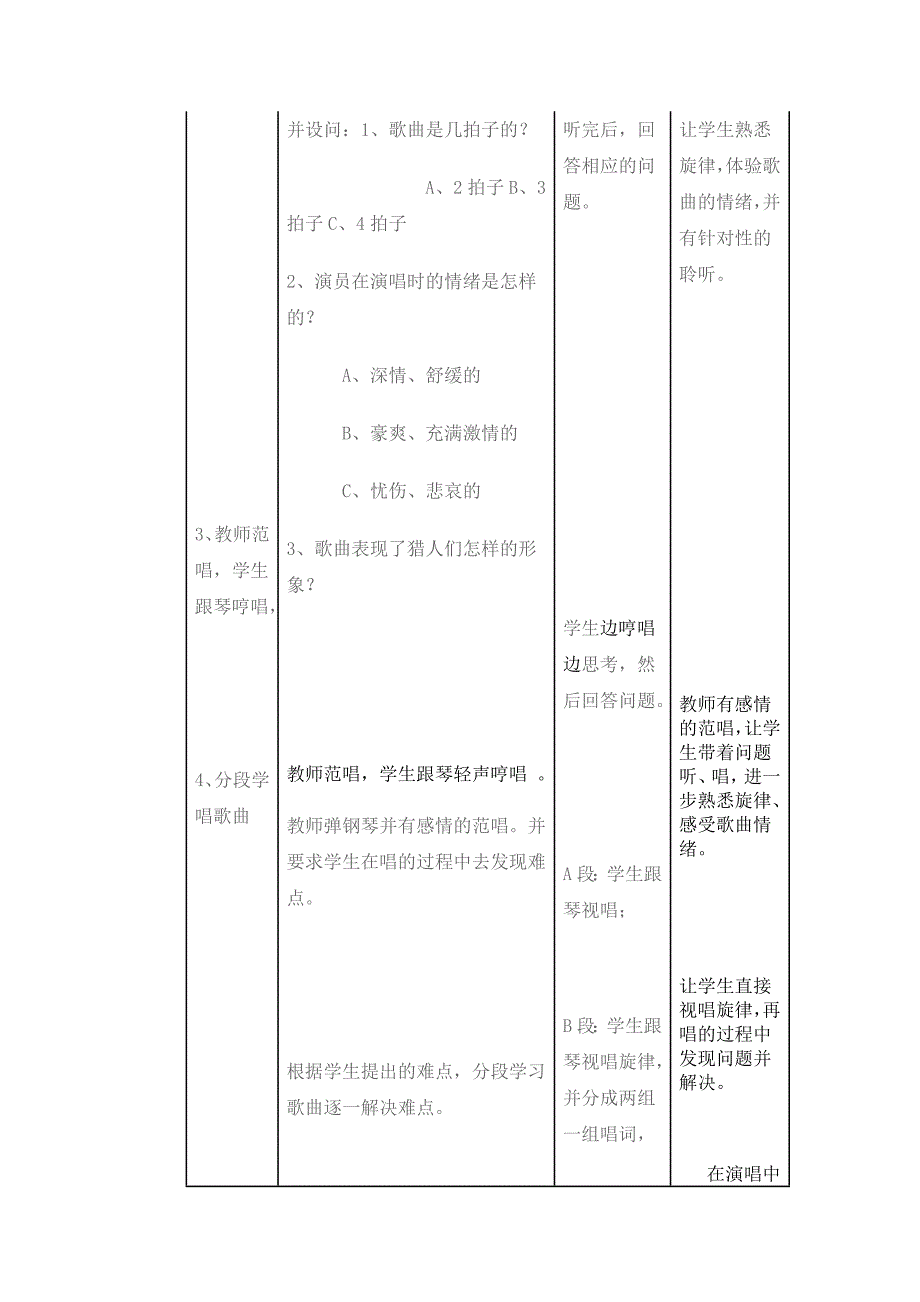 《猎人合唱》教学设计_第3页