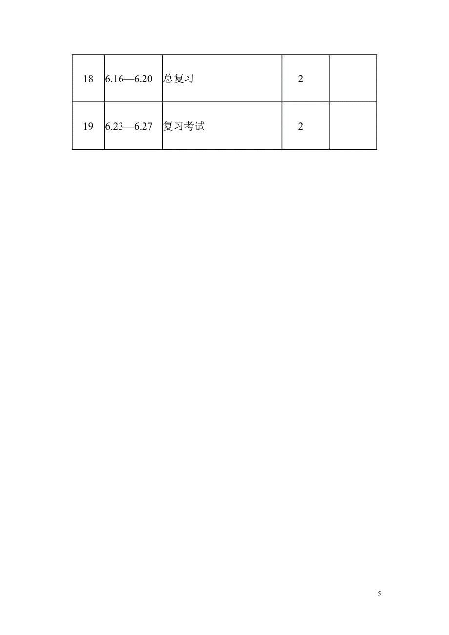 粤教版四年级下册科学教学计划_第5页