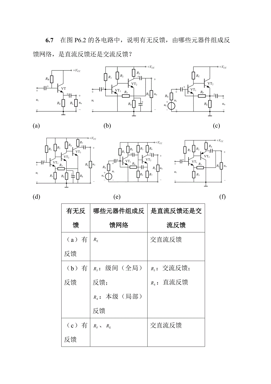 反馈及负反馈放大电路-习题解答_第2页