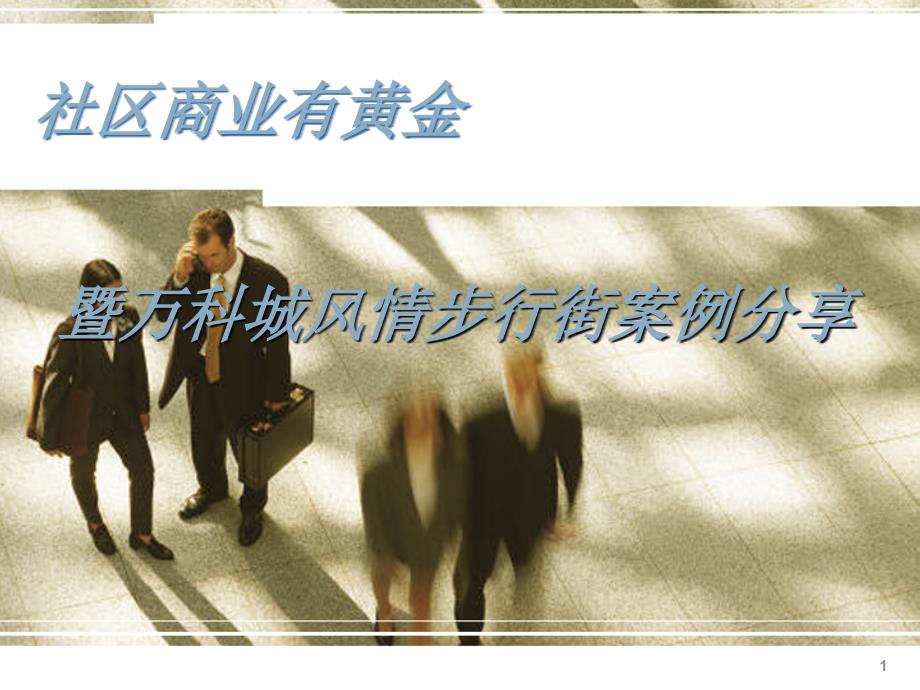 万科的社区商业案例课件PPT_第1页