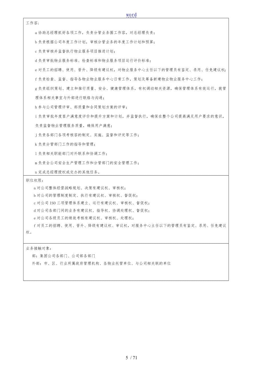 公司管理系统职位说明书_第5页