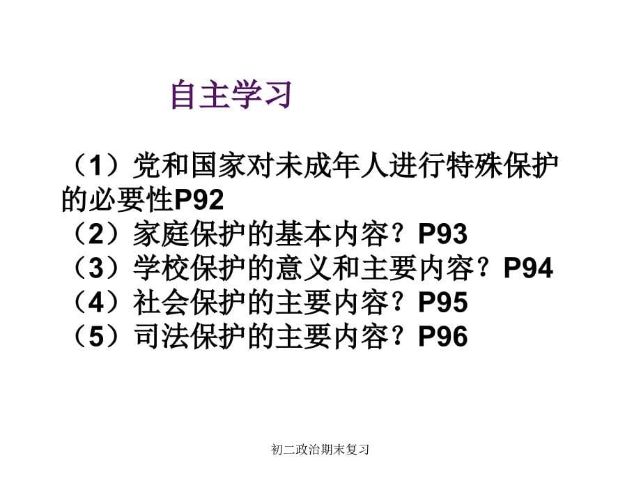 初二政治期末复习课件_第5页