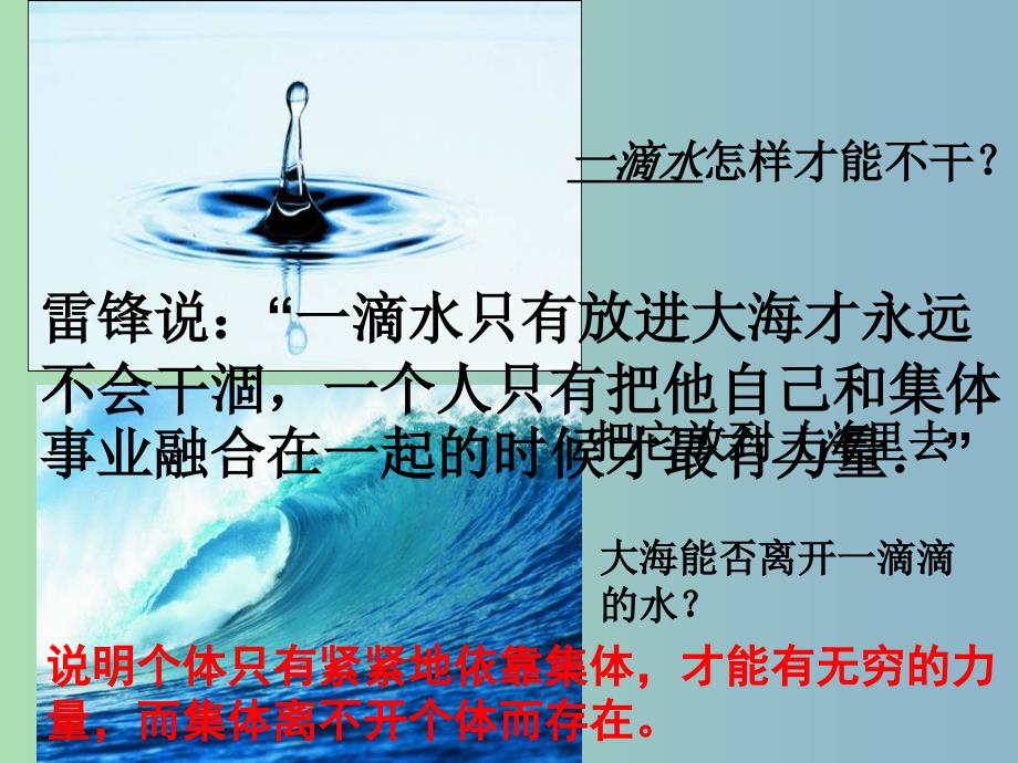 九年级政治全册 第二课 第一框 承担关爱集体的责任课件 新人教版.ppt_第3页