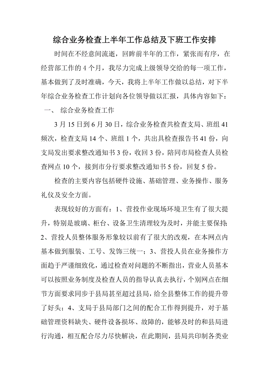 检查上半年总结.doc_第1页