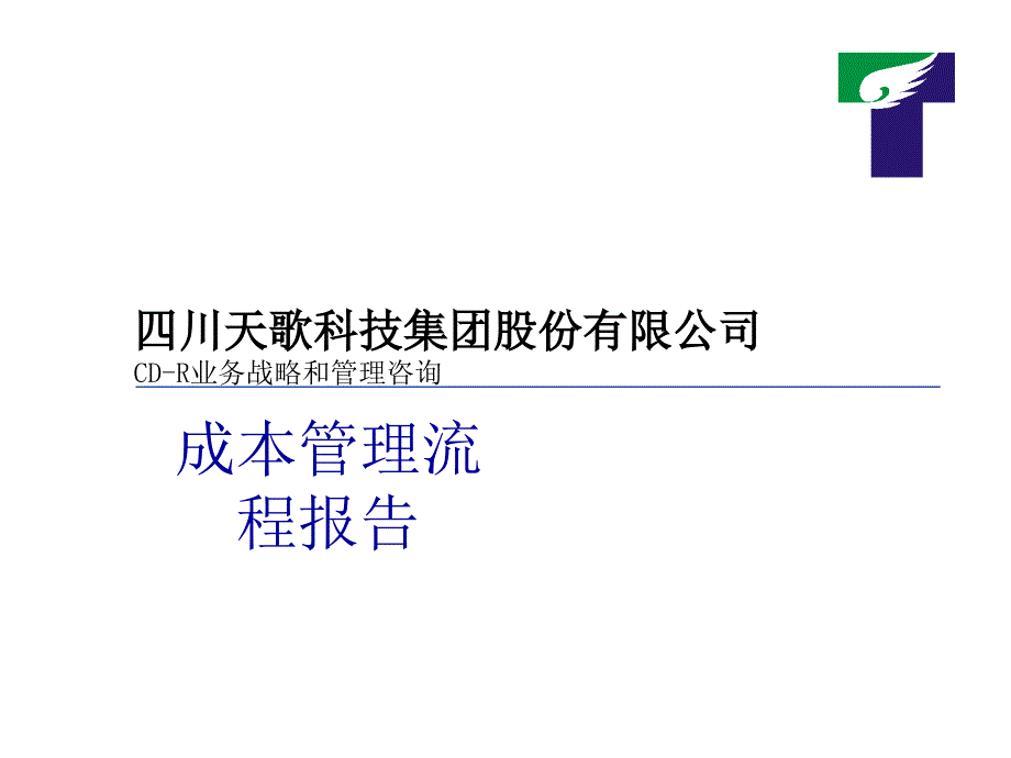 四川某科技集团成本管理流程报告_第1页