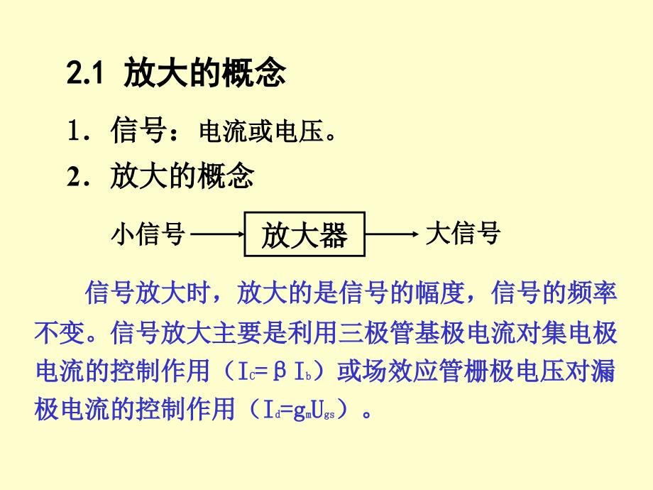 模电2基本放大电路课件_第1页