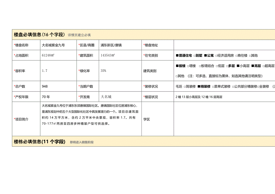 楼盘信息盘信息采集表_第2页