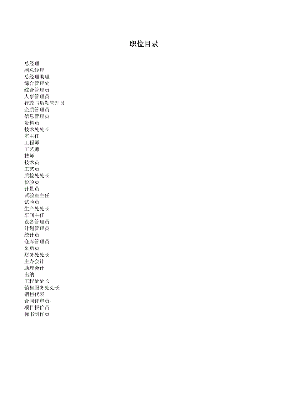 生产公司职位说明书_第3页