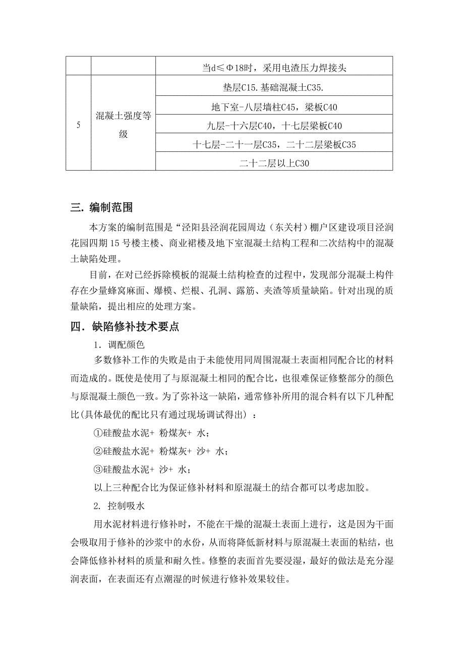 混凝土结构修补方案_第5页