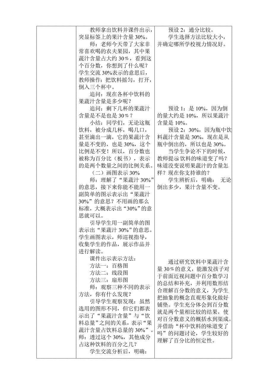 最新青岛版六年级上册数学百分数的意义教案.doc_第4页