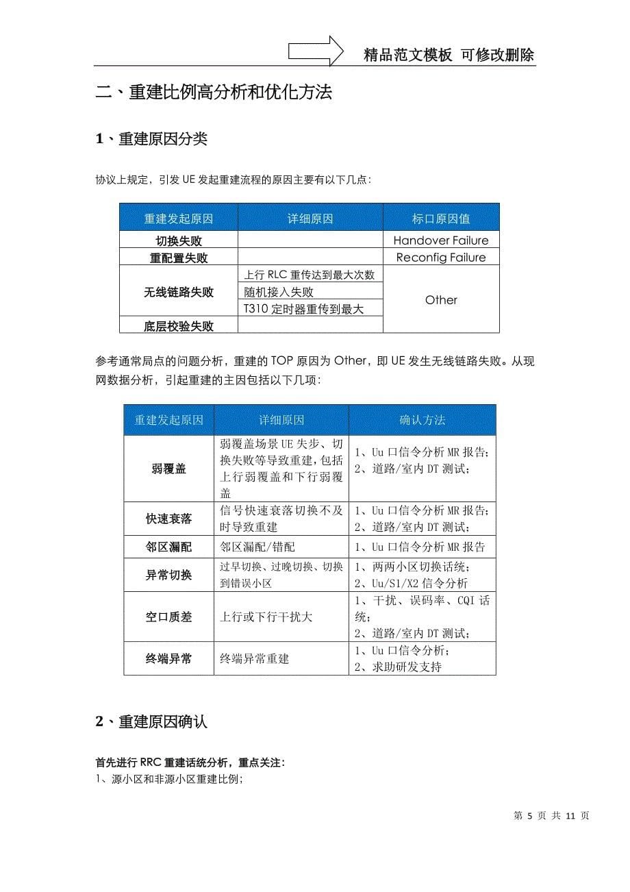 RRC重建比率高问题分析和优化方法_第5页