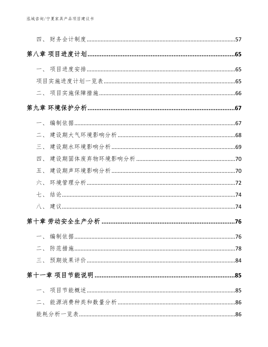 宁夏家具产品项目建议书（模板参考）_第4页