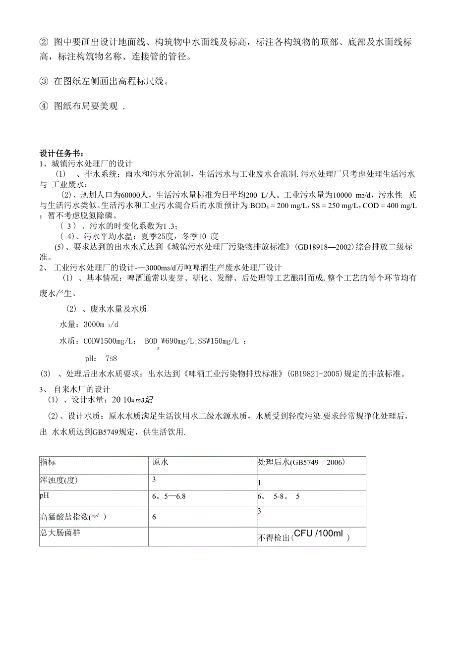 水污染控制课程设计_第2页