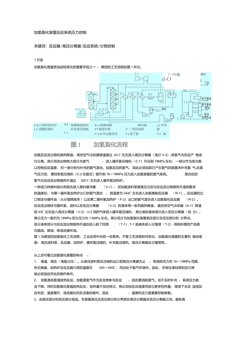 加氢裂化装置反应系统压力控制_第1页