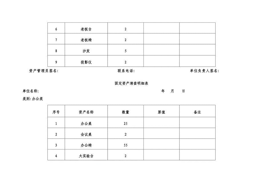 最新版固定资产清查明细表_第5页