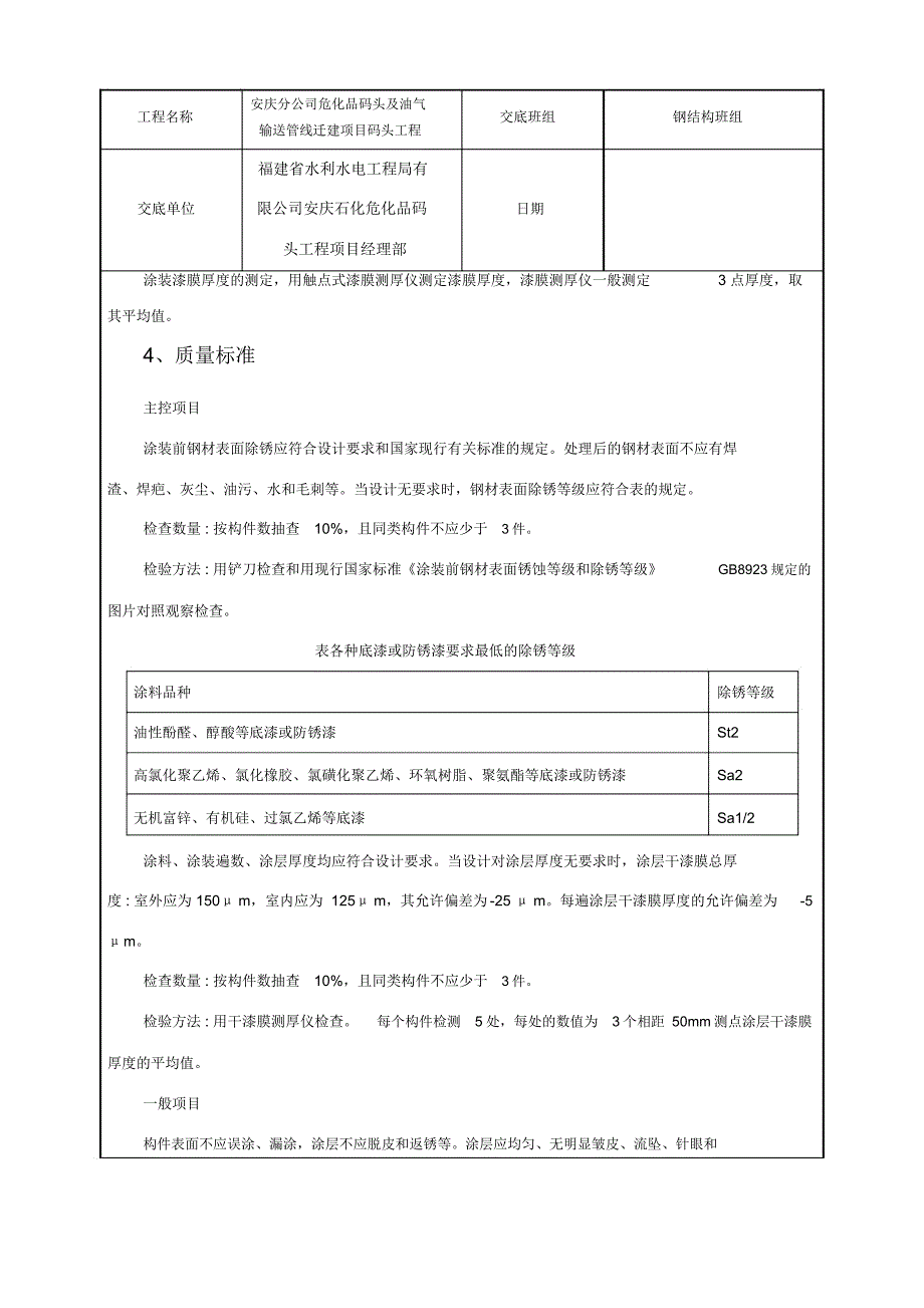 钢结构防腐涂装技术交底_第4页